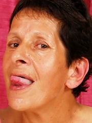 Older granny gets some cock in her!